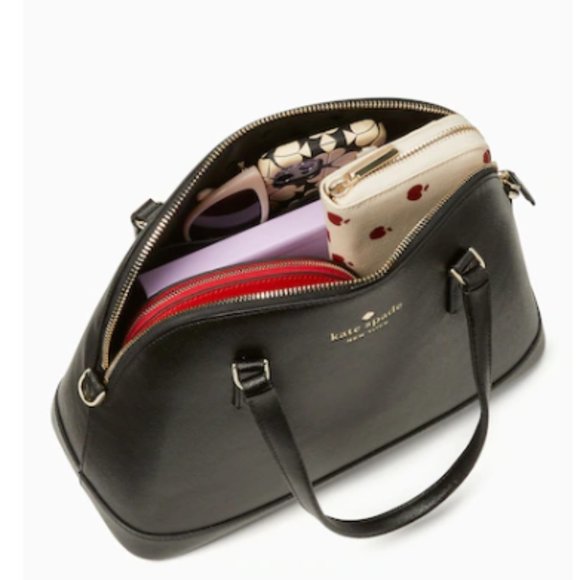 Kate Spade Dome Satchel in Black saffiano leather - Picture 6 of 12